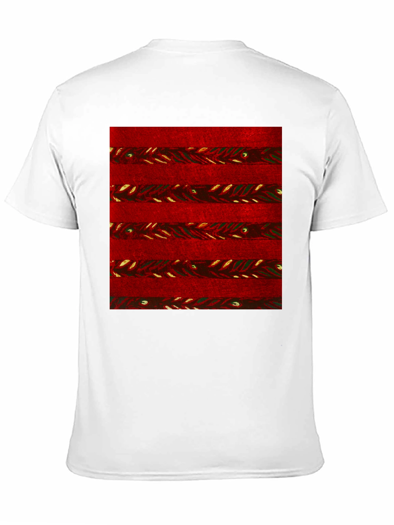 Red Striped Pattern Graphic Tee - Stylish Casual Wear