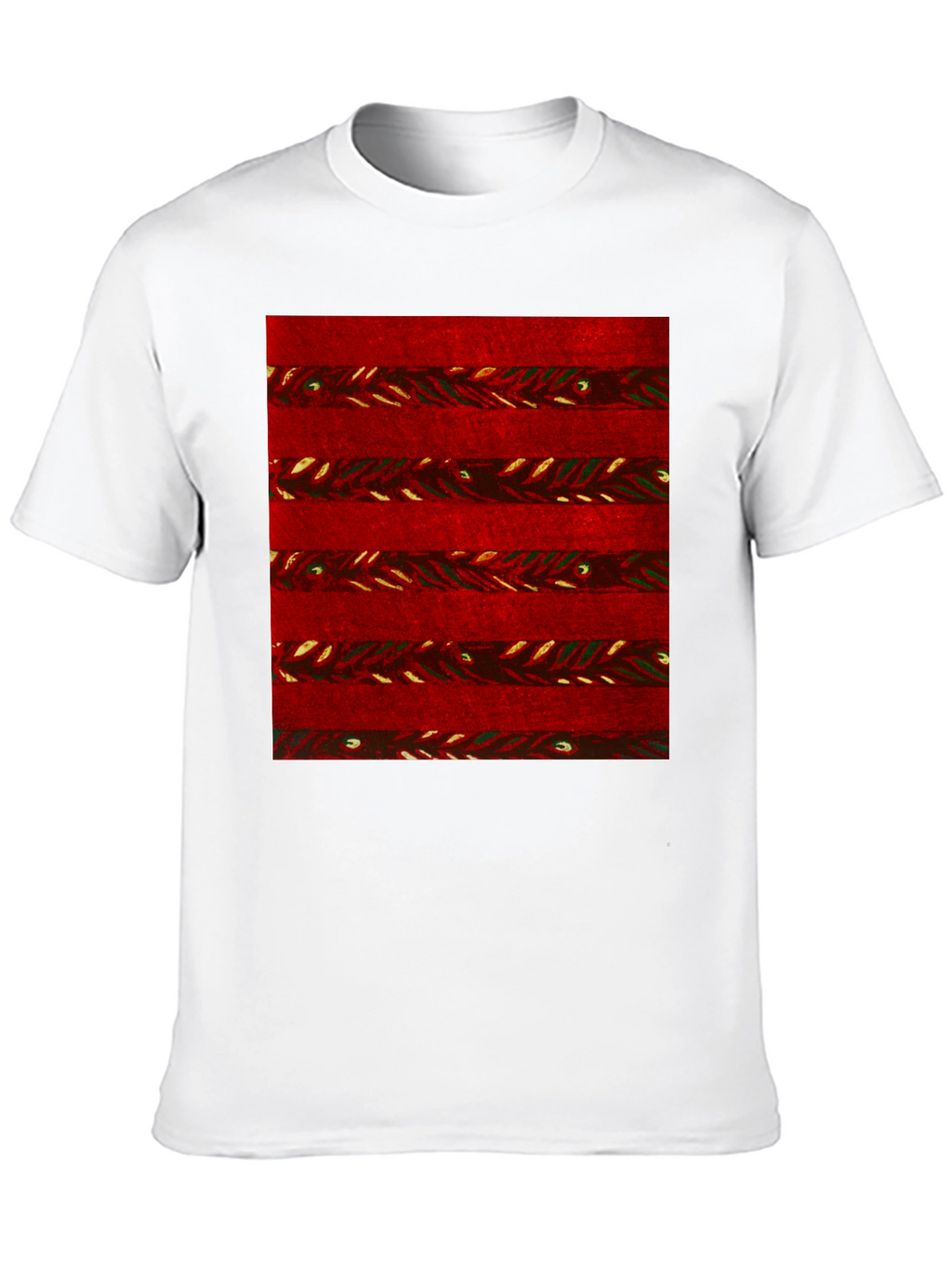 Red Striped Pattern Graphic Tee - Stylish Casual Wear