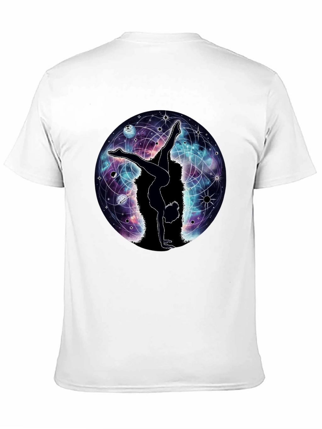 Cosmic Yoga T-Shirt - Black Graphic Tee