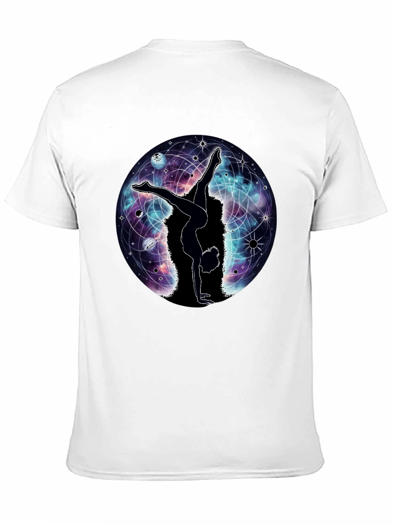 Cosmic Yoga T-Shirt - Black Graphic Tee