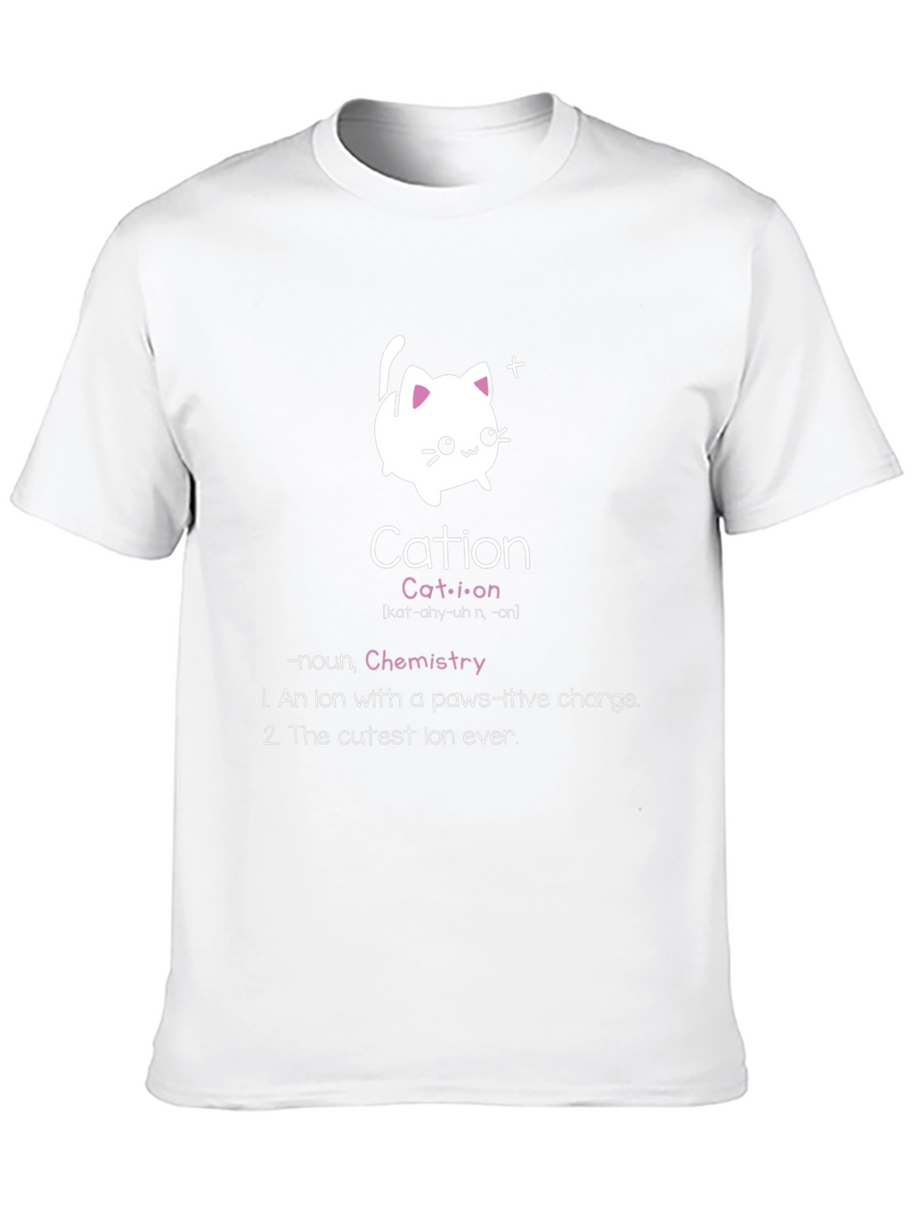 Cation Chemistry Cat Black T-Shirt