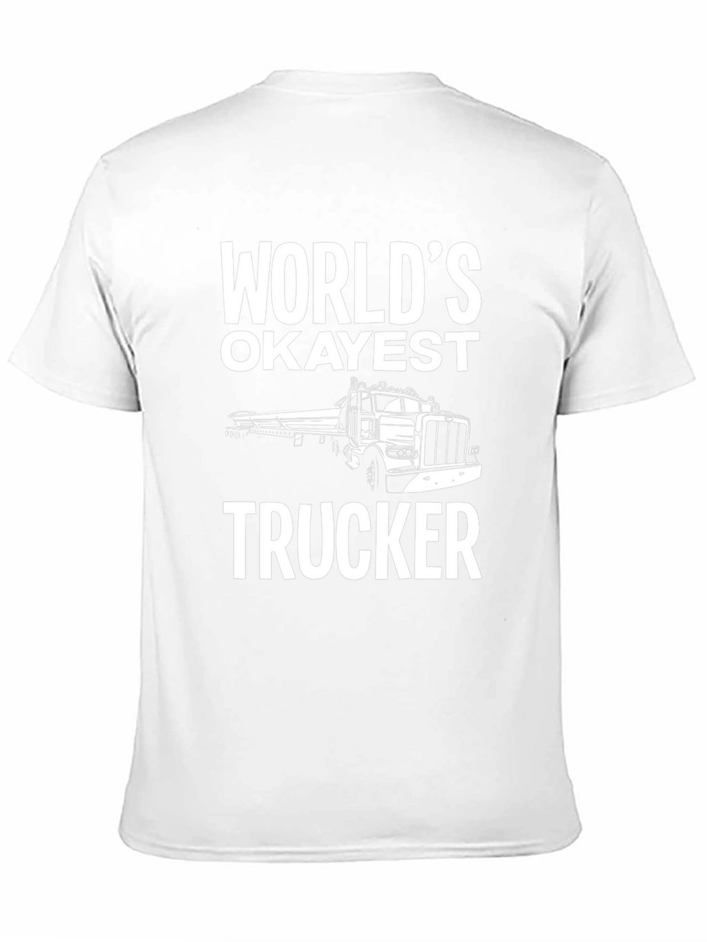 Worlds Okayest Trucker Black T-Shirt