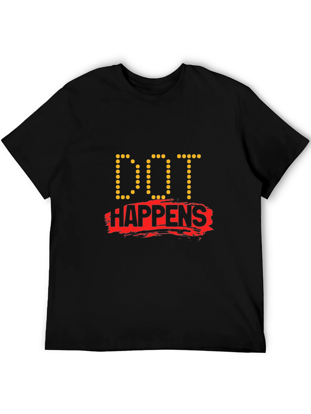 Dot Happens Black T-Shirt