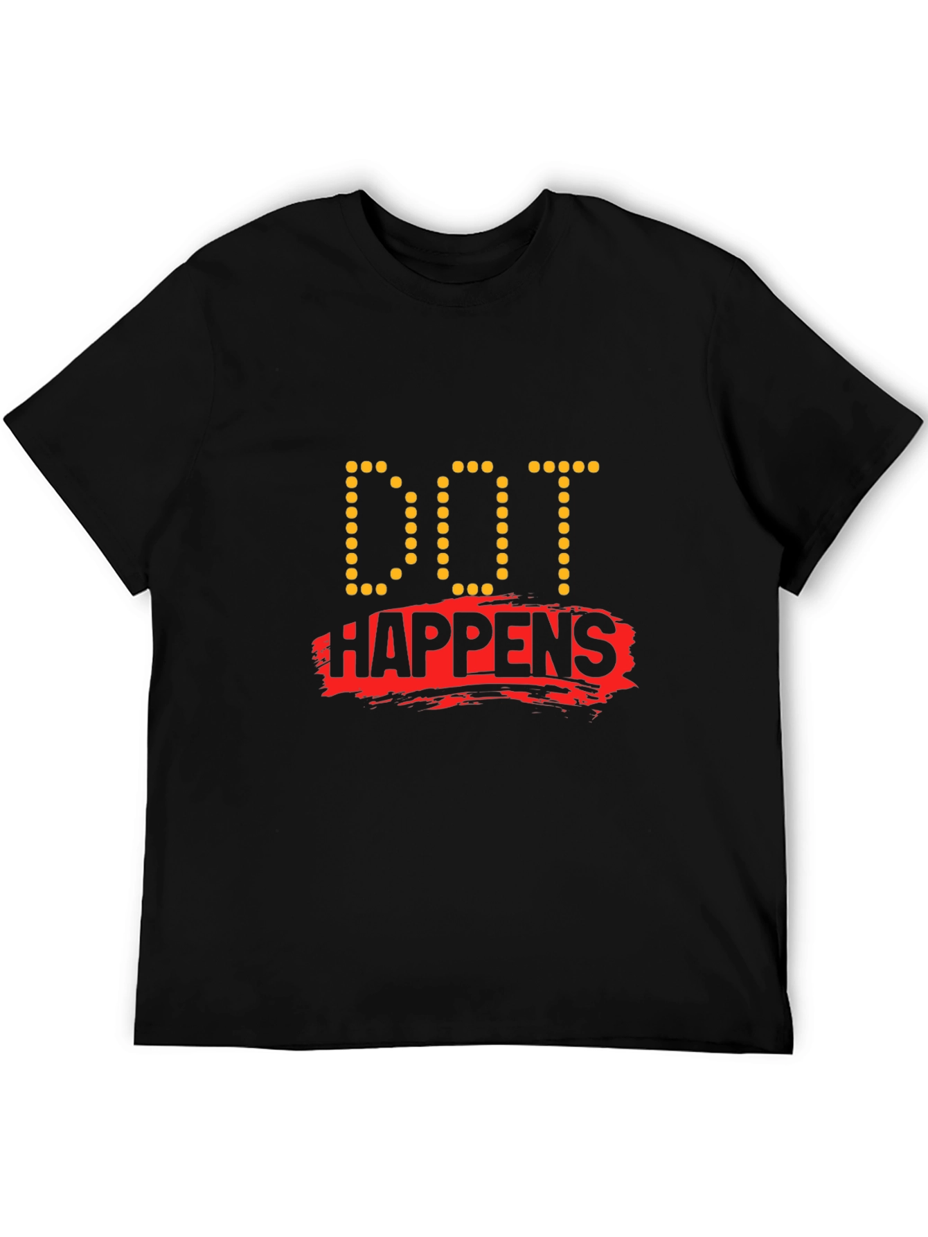 Dot Happens Black T-Shirt