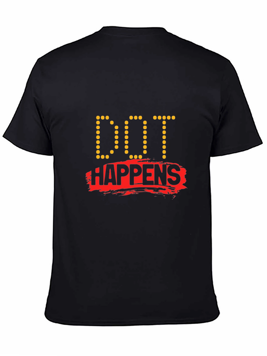Dot Happens Black T-Shirt