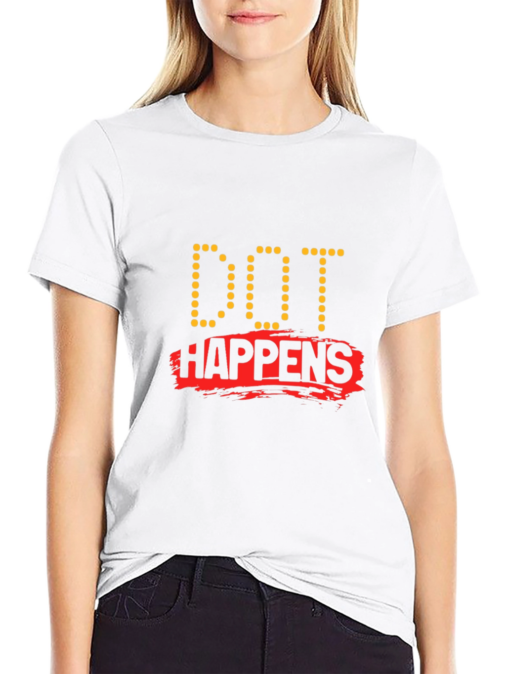 Dot Happens Black T-Shirt