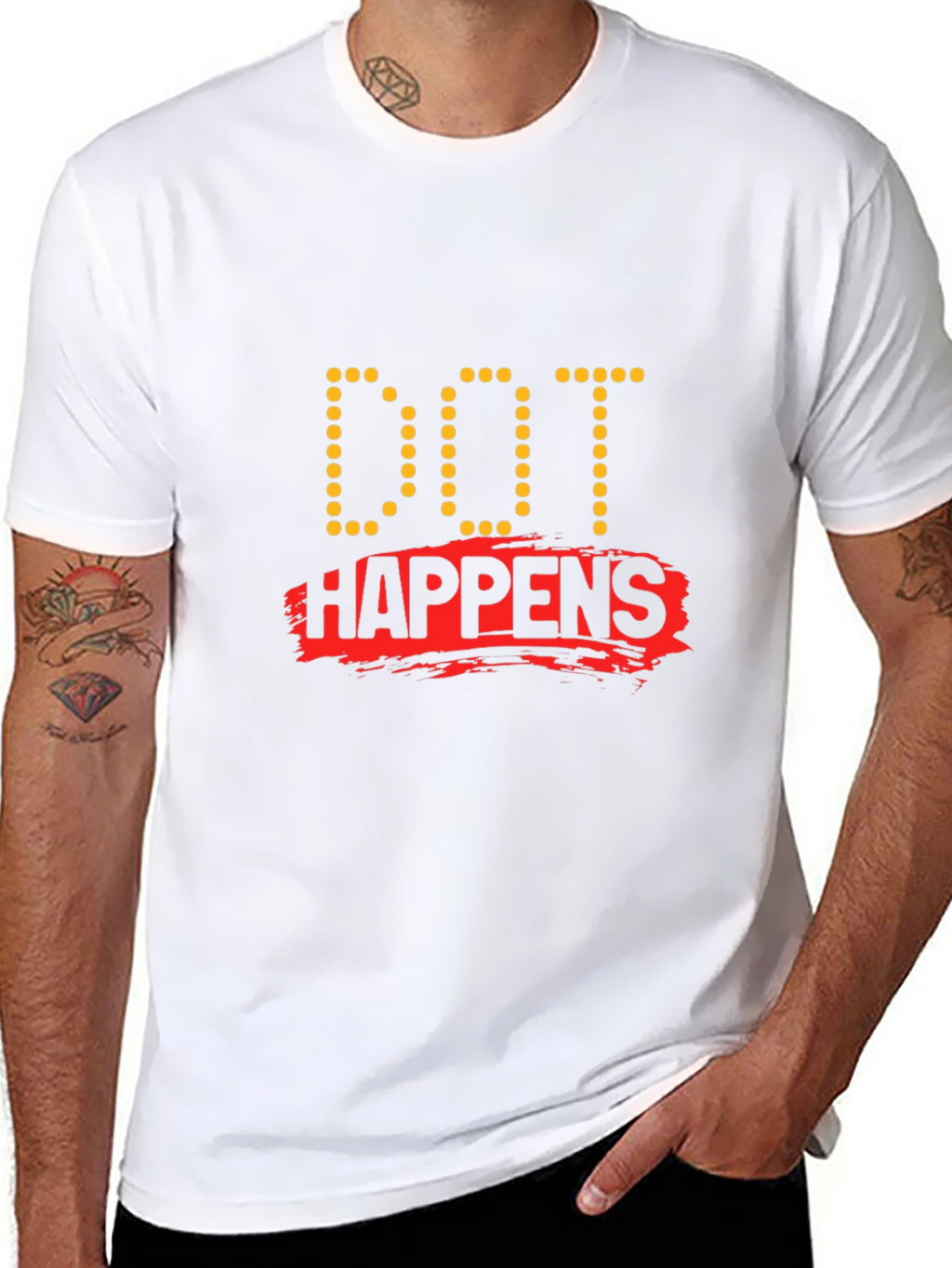 Dot Happens Black T-Shirt