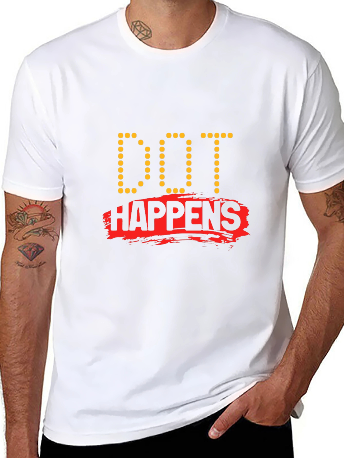 Dot Happens Black T-Shirt