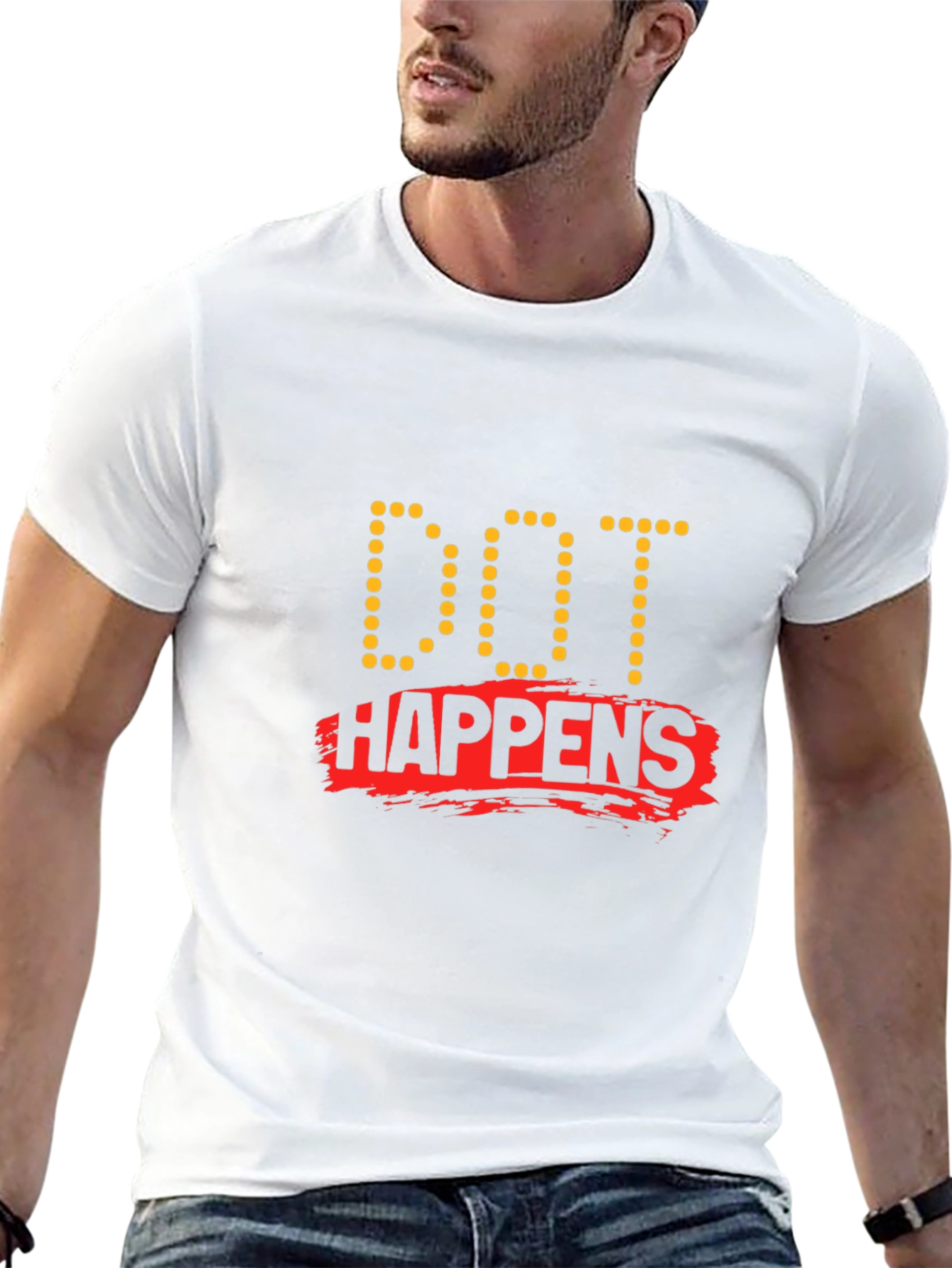 Dot Happens Black T-Shirt