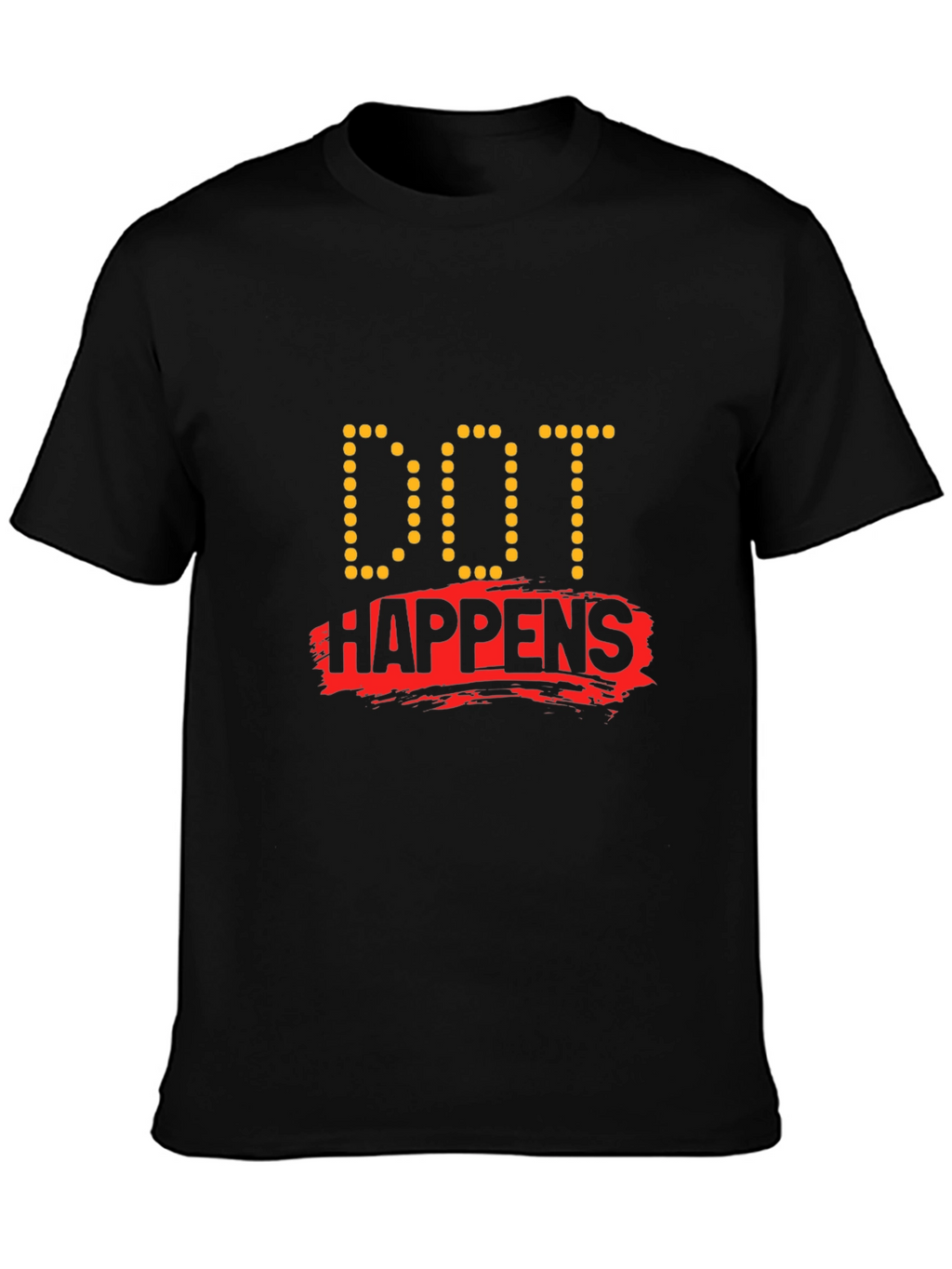 Dot Happens Black T-Shirt