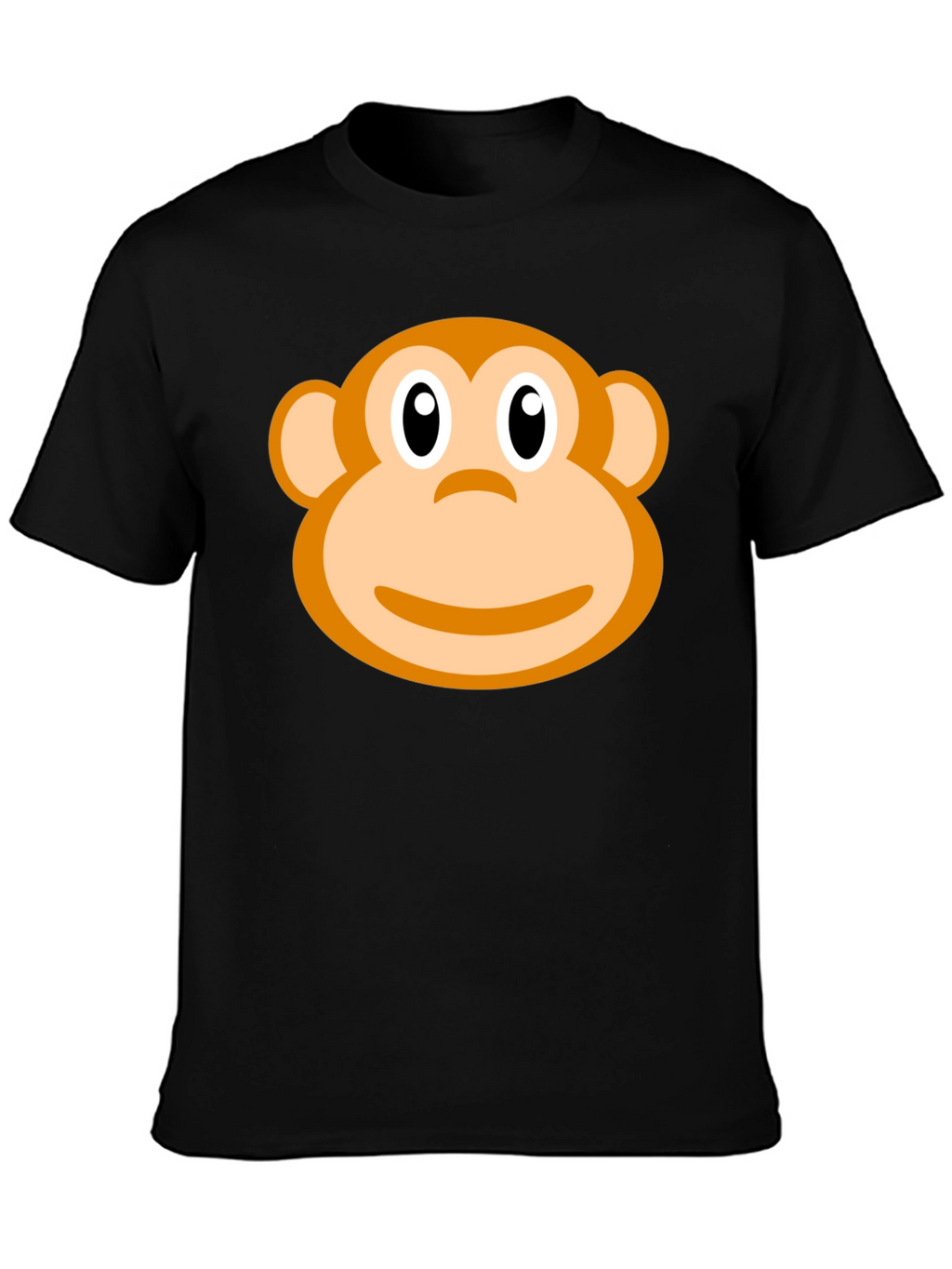 Monkey Face Graphic Print T-Shirt
