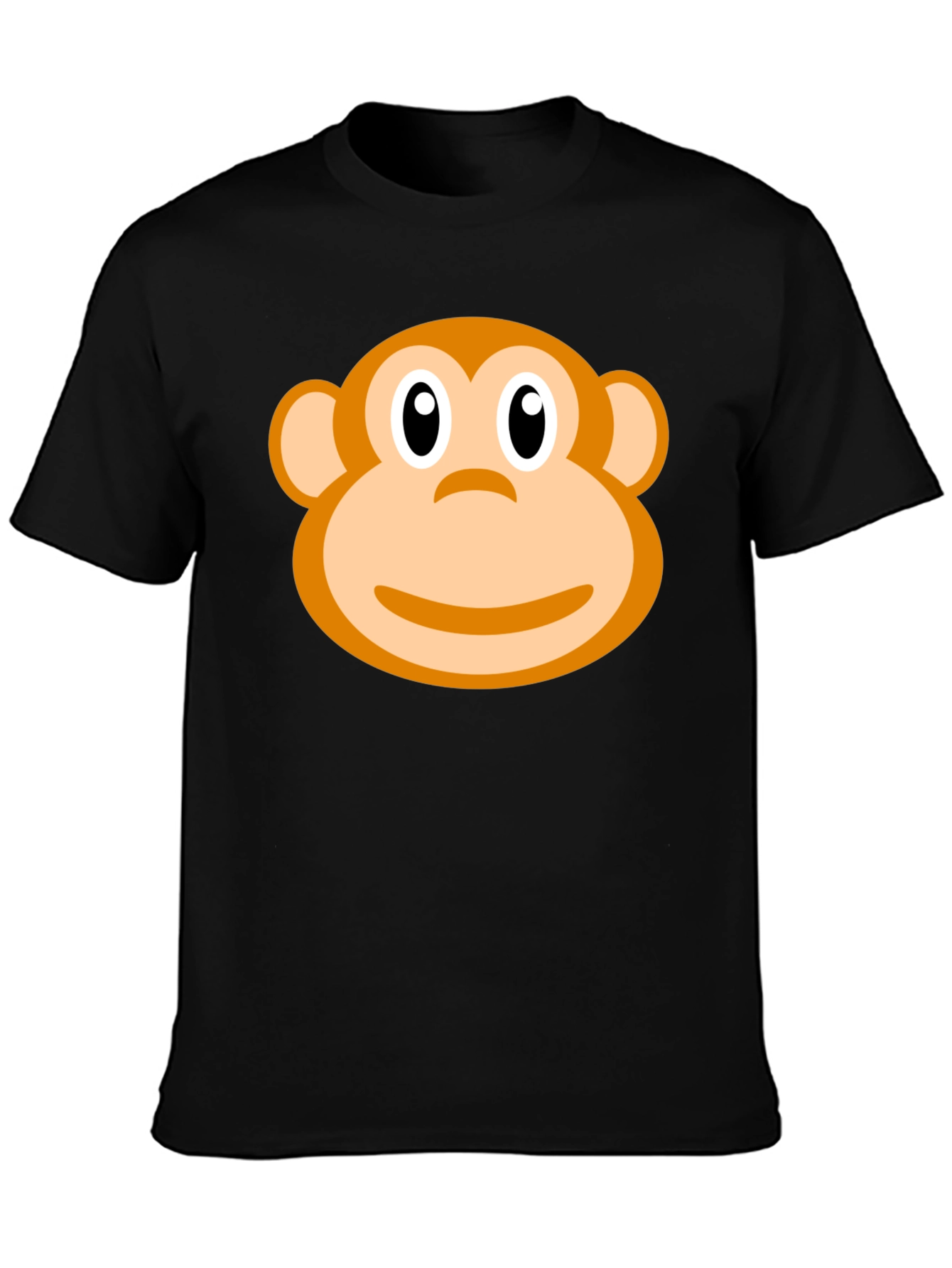Monkey Face Graphic Print T-Shirt