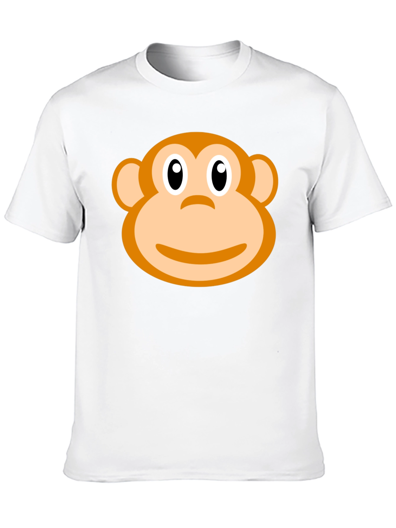 Monkey Face Graphic Print T-Shirt