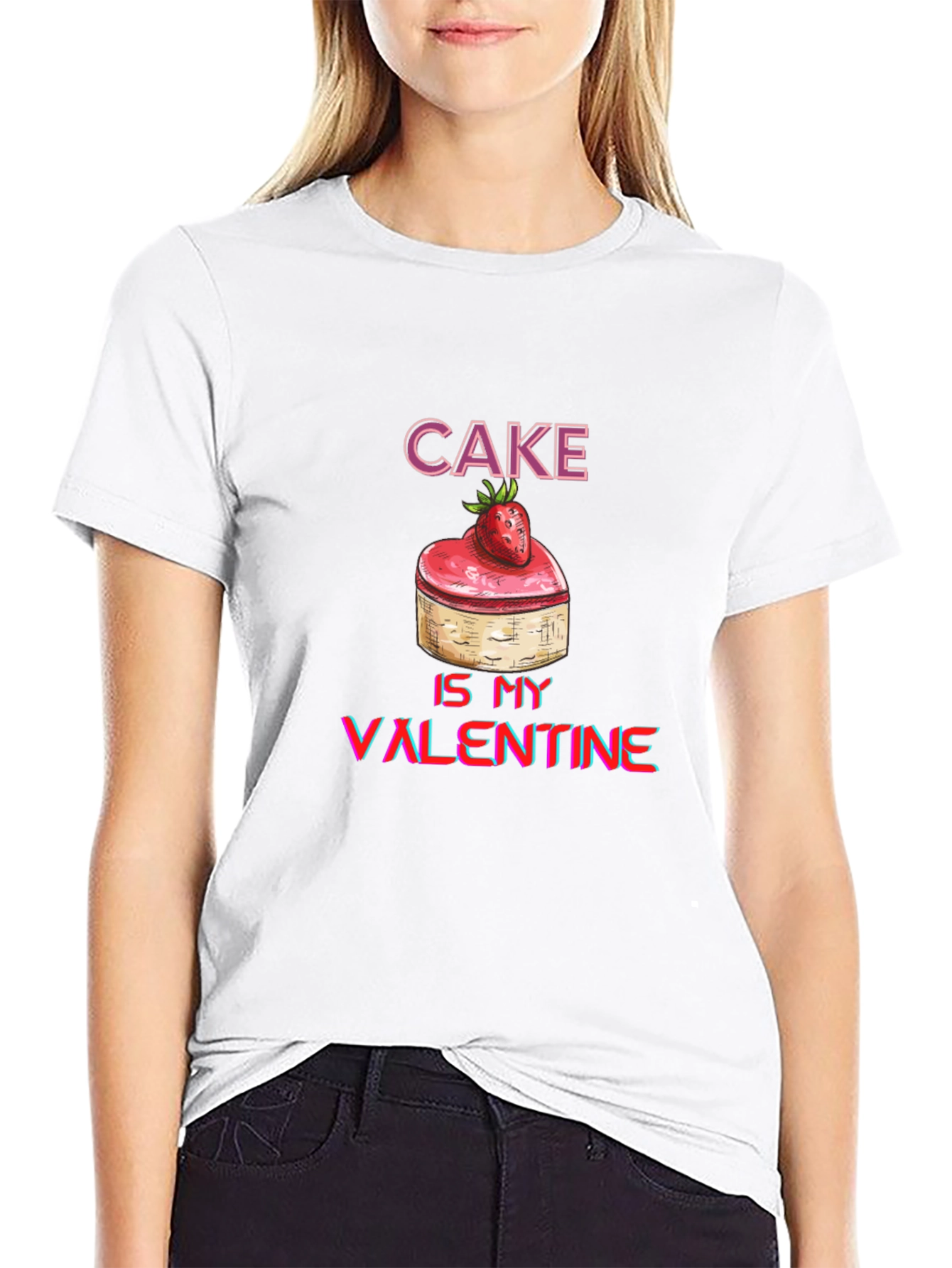 Cake Is My Valentine Graphic Tee