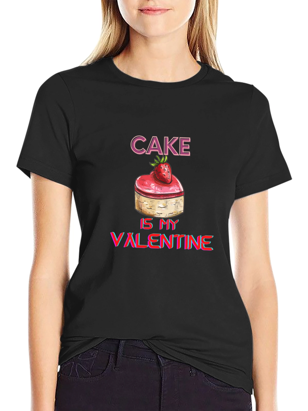 Cake Is My Valentine Graphic Tee