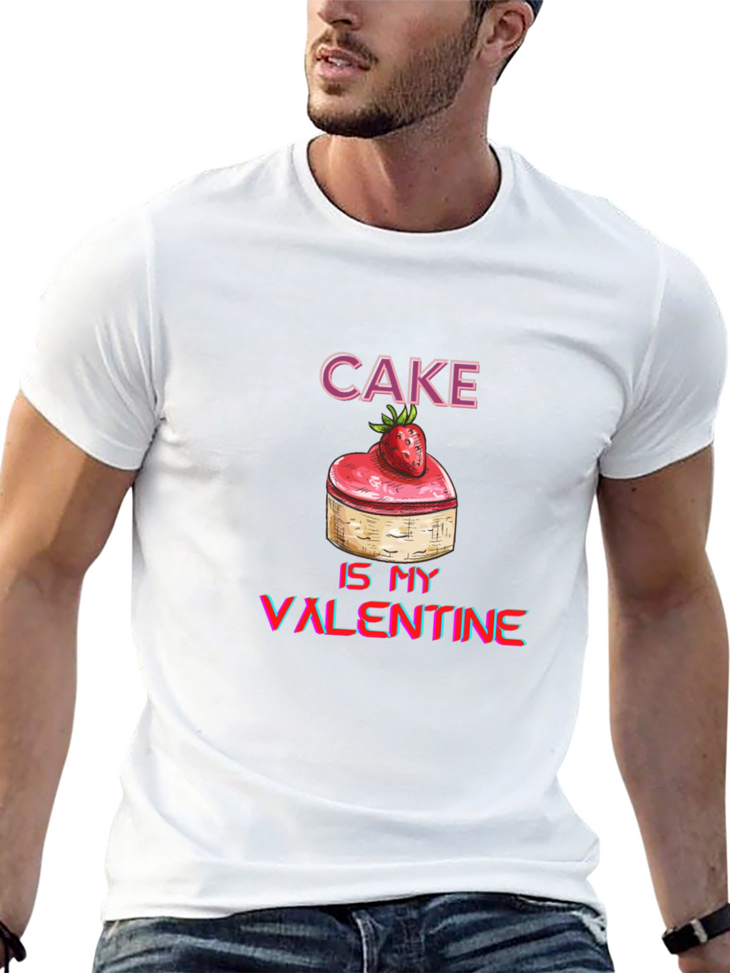 Cake Is My Valentine Graphic Tee