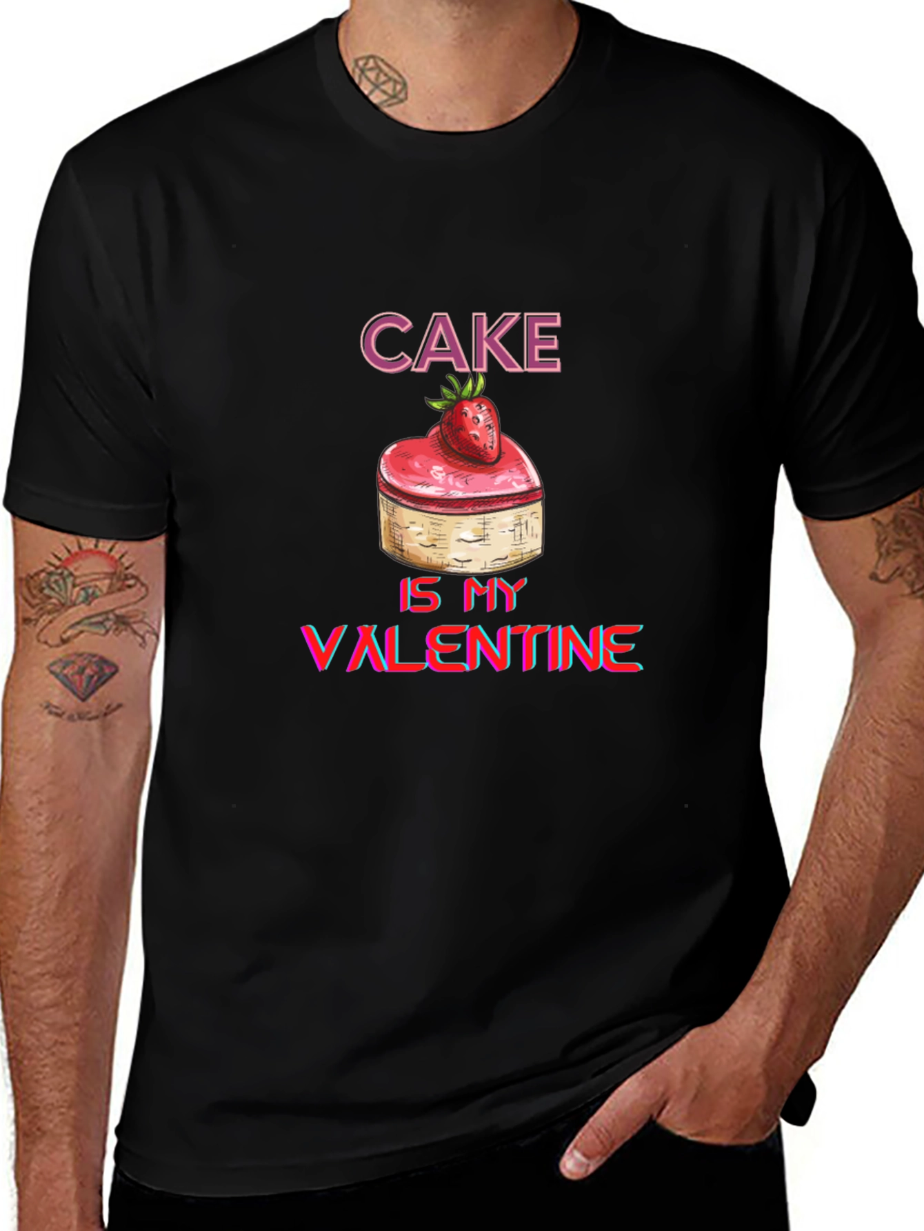Cake Is My Valentine Graphic Tee