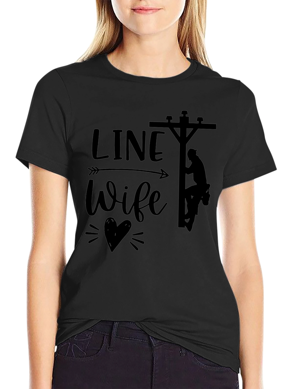 Line Wife Tee - Show Your Support