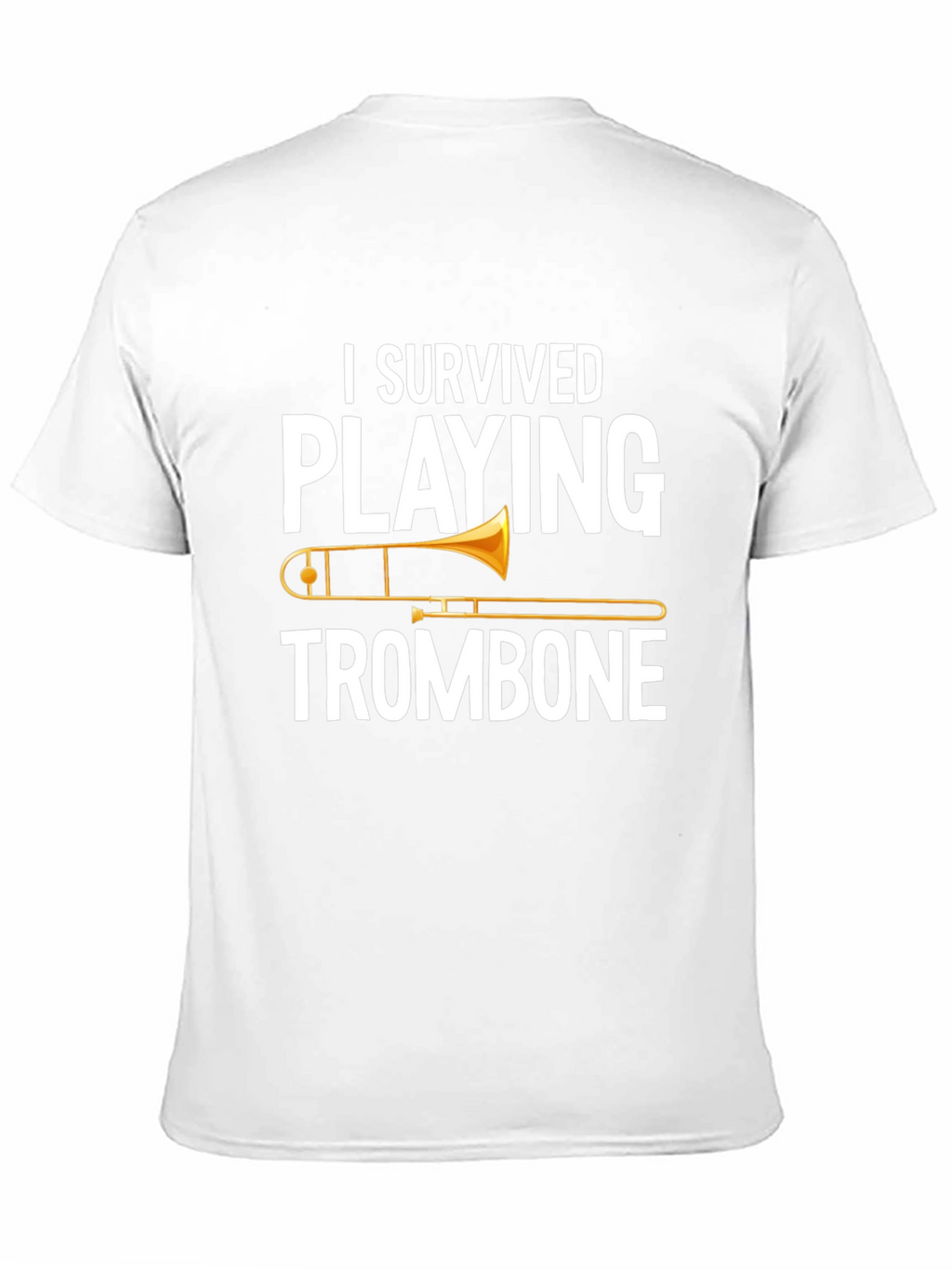 I Survived Playing Trombone Black T-Shirt
