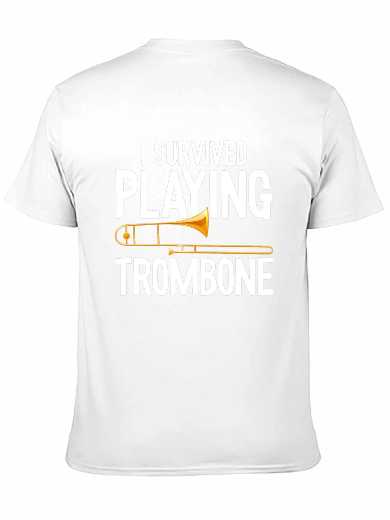 I Survived Playing Trombone Black T-Shirt