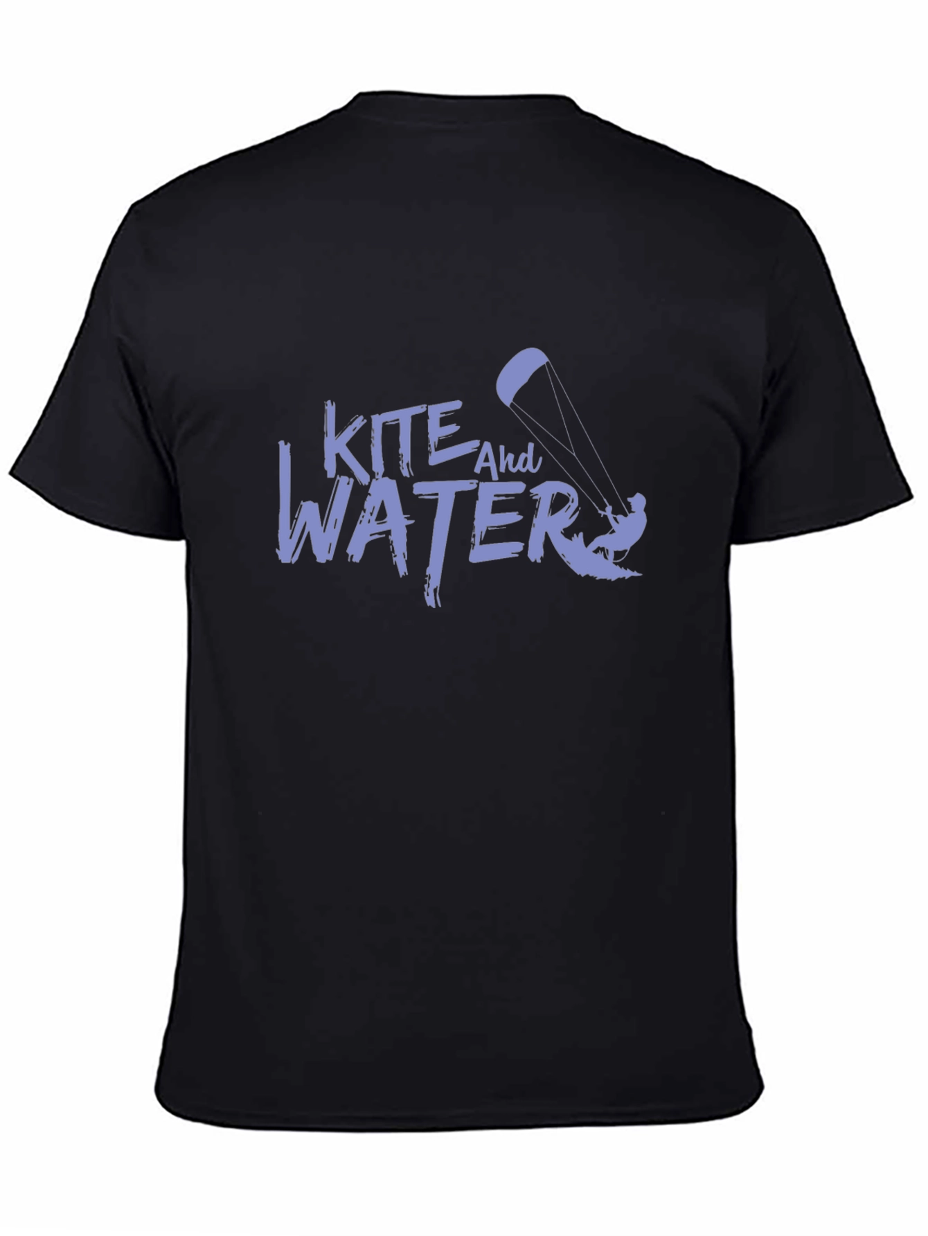 Kite and Water Graphic Tee - Black