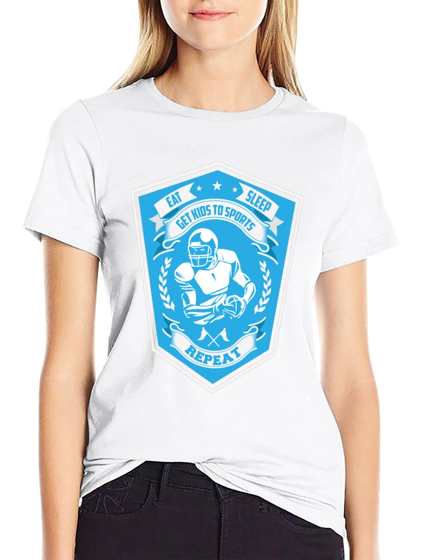 Eat Sleep Sports Graphic Tee