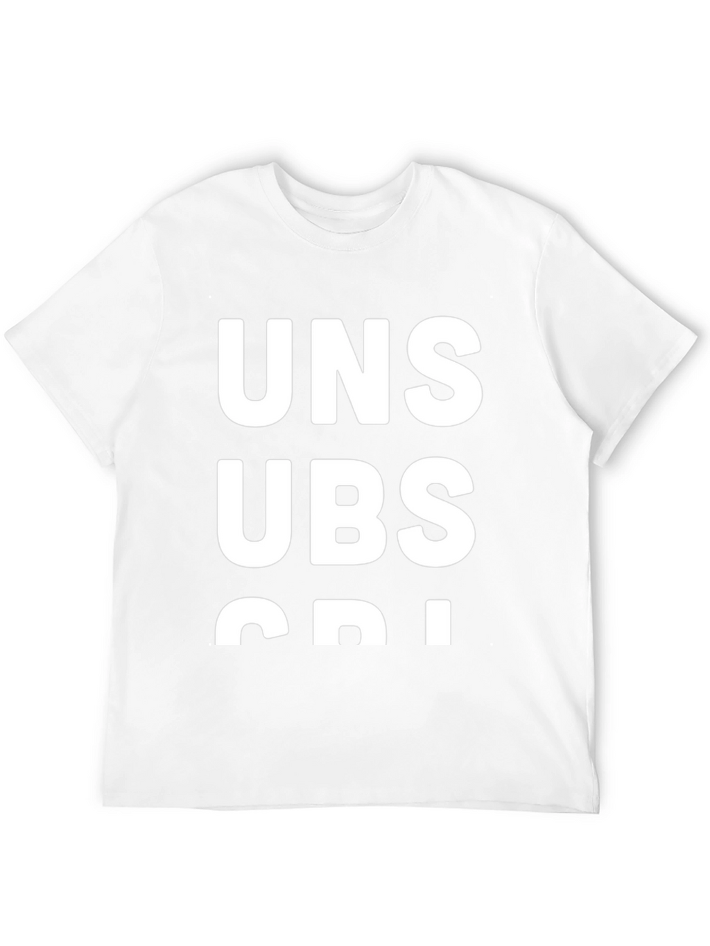 Unsubscribe Black Graphic T-Shirt