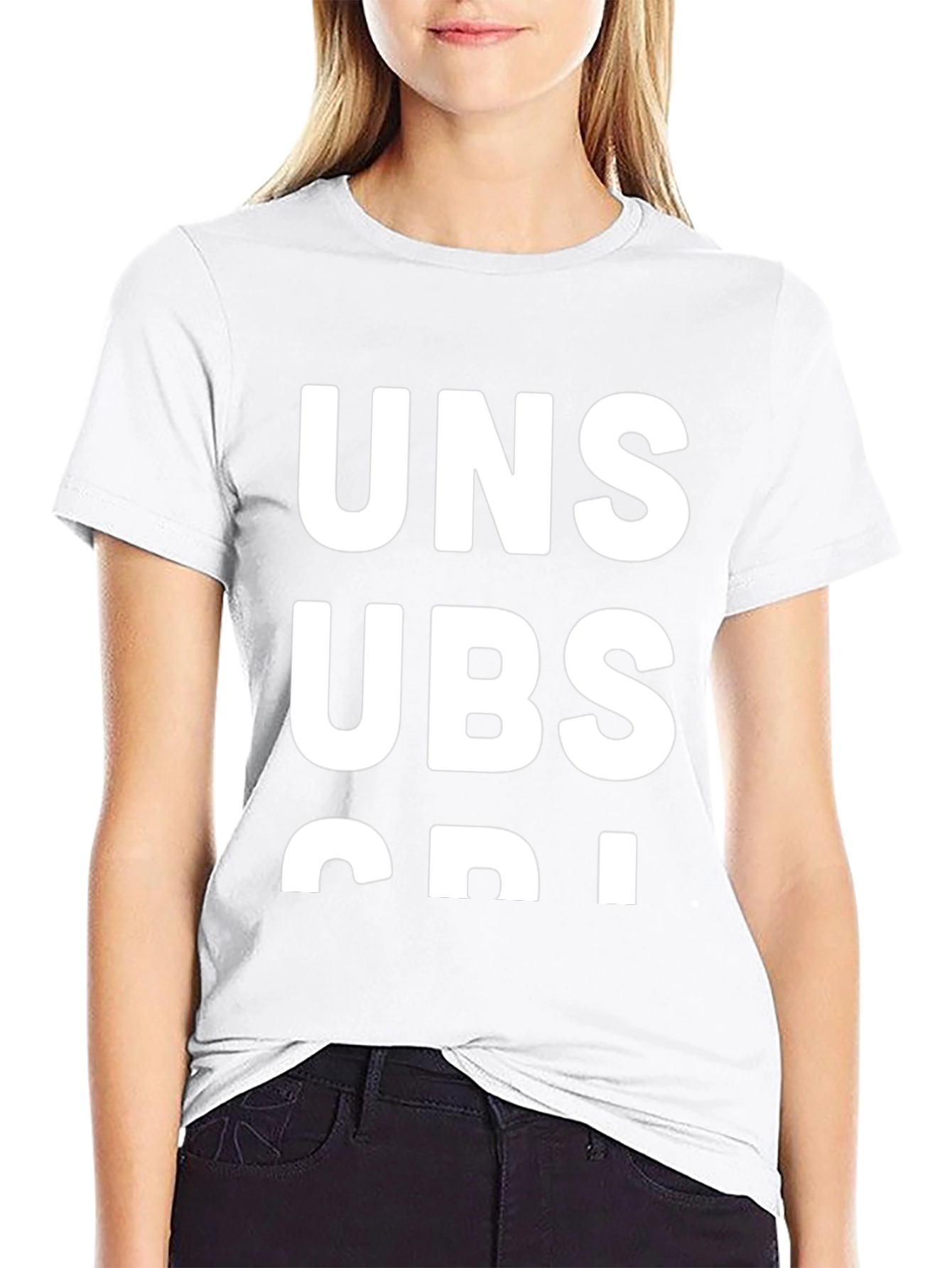 Unsubscribe Black Graphic T-Shirt