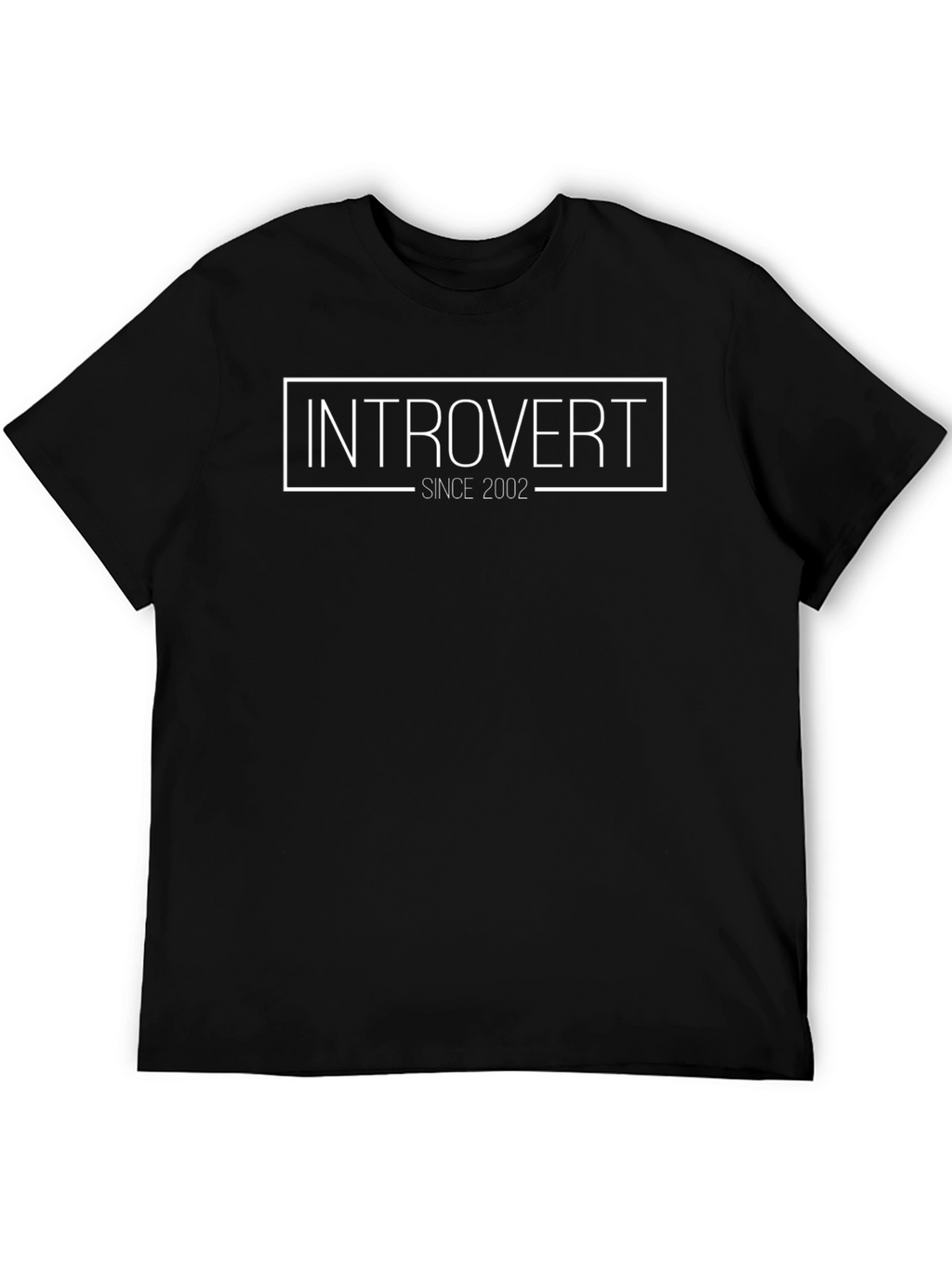 Introvert Since 2002 Graphic Tee - Black