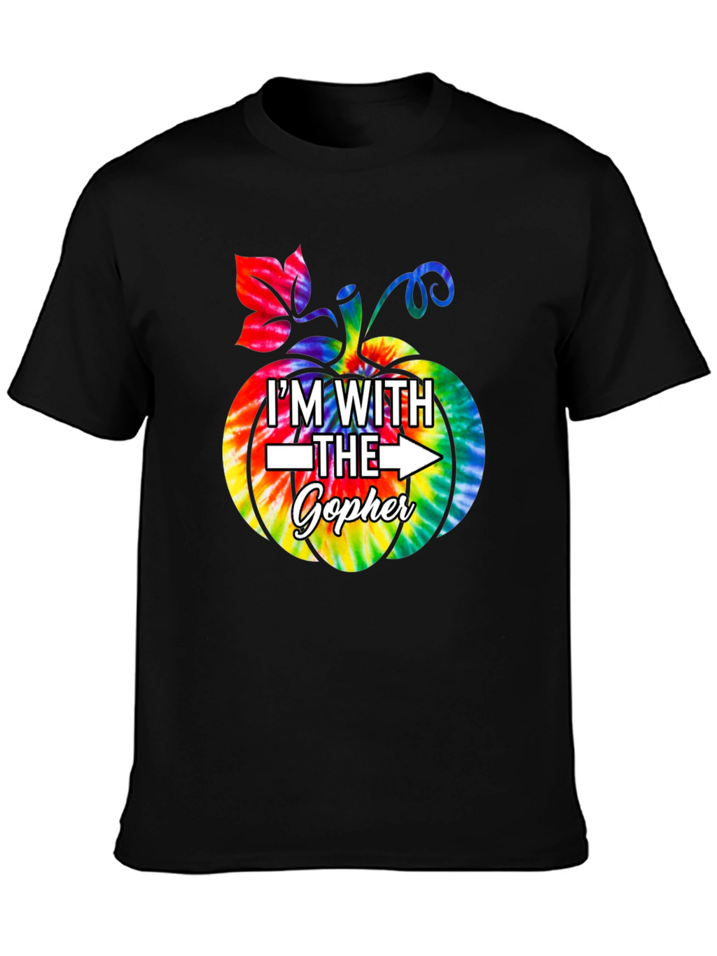 Im With The Gopher Tie Dye Pumpkin T-Shirt