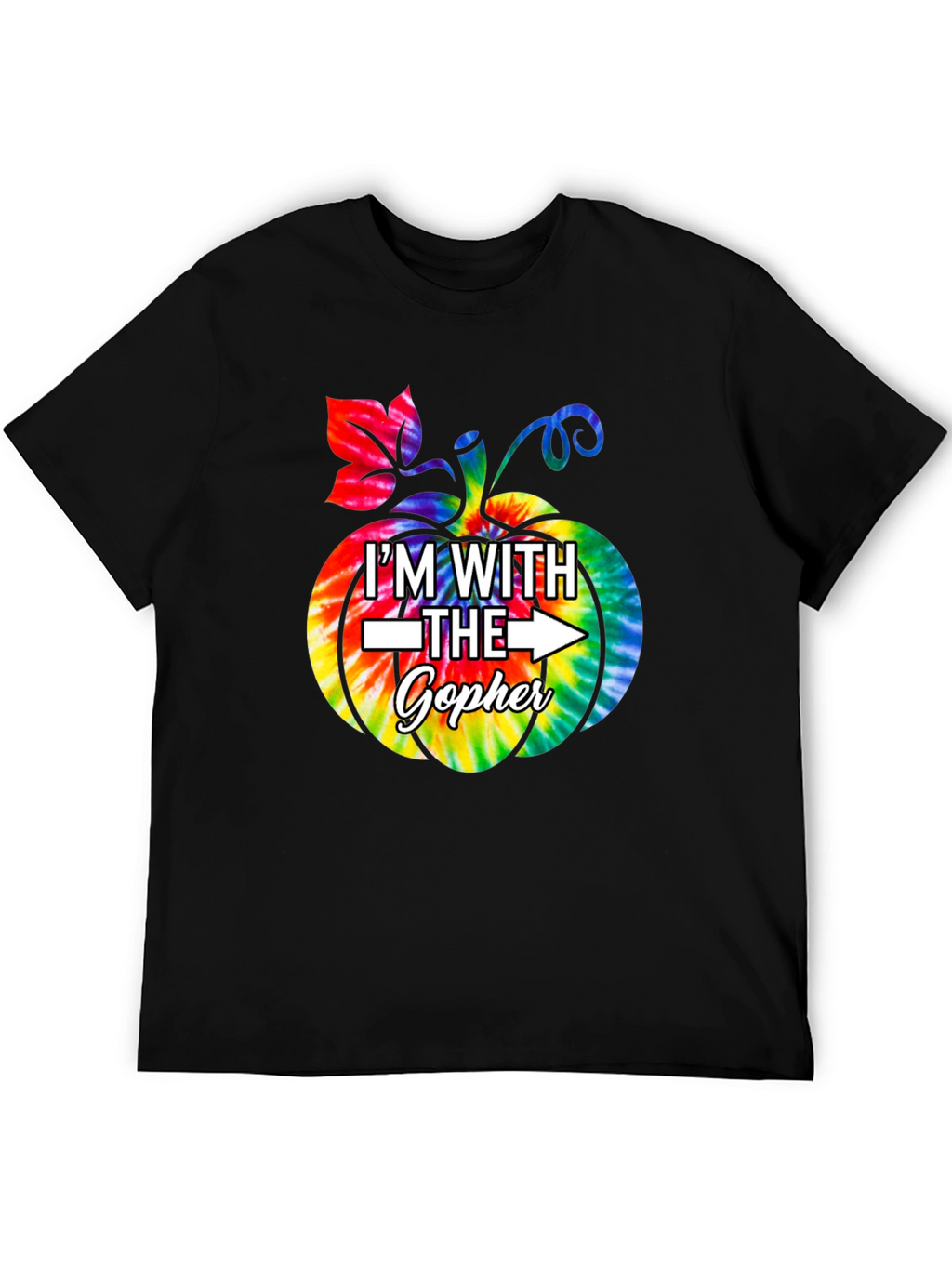 Im With The Gopher Tie Dye Pumpkin T-Shirt