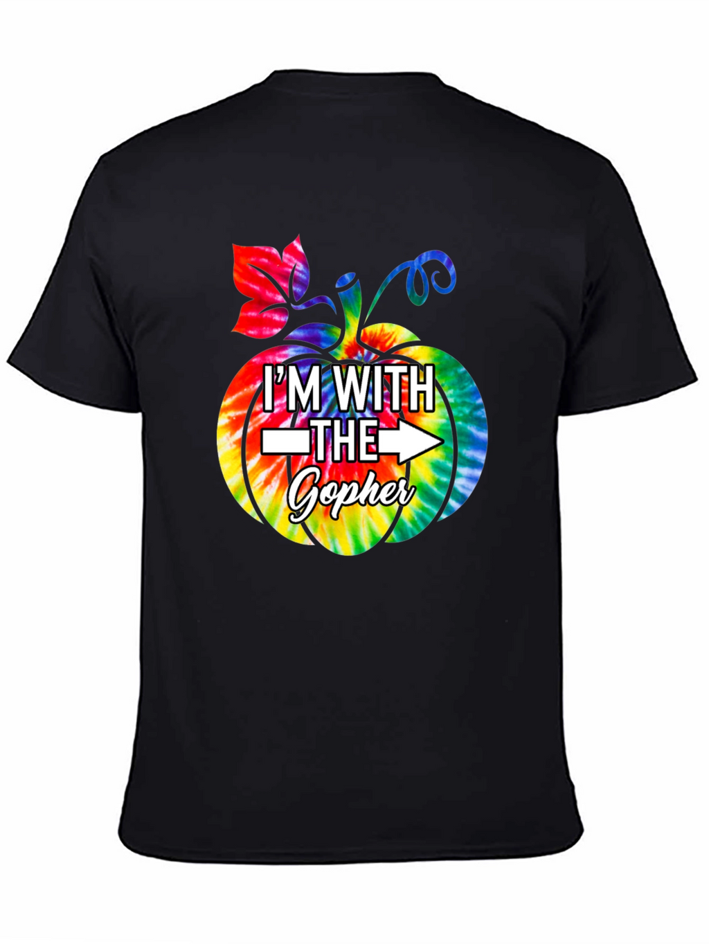 Im With The Gopher Tie Dye Pumpkin T-Shirt