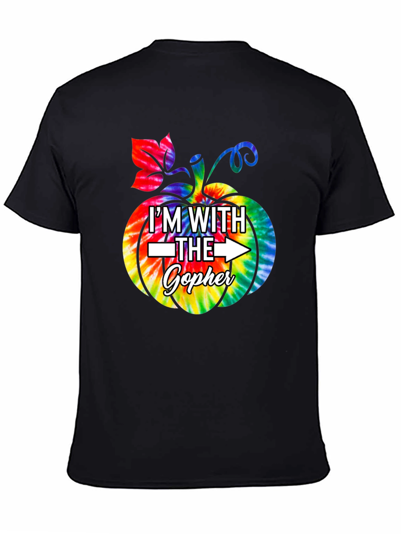 Im With The Gopher Tie Dye Pumpkin T-Shirt