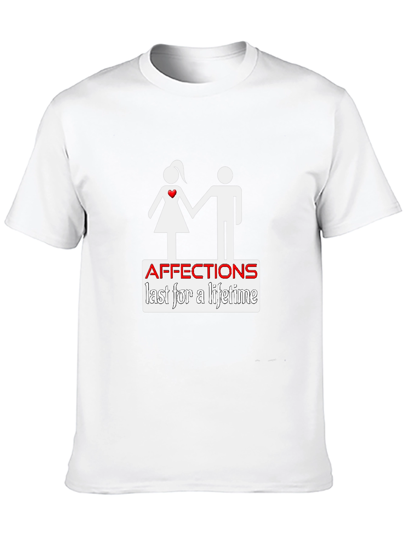Affection Lasts a Lifetime Black T-Shirt