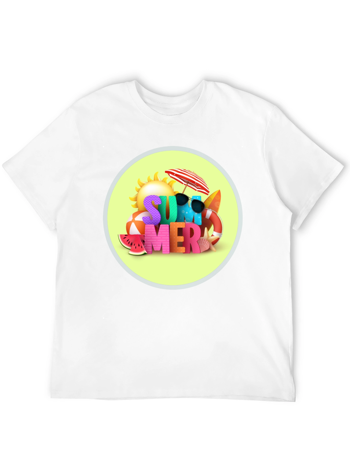 Summer Vibes Black T-Shirt