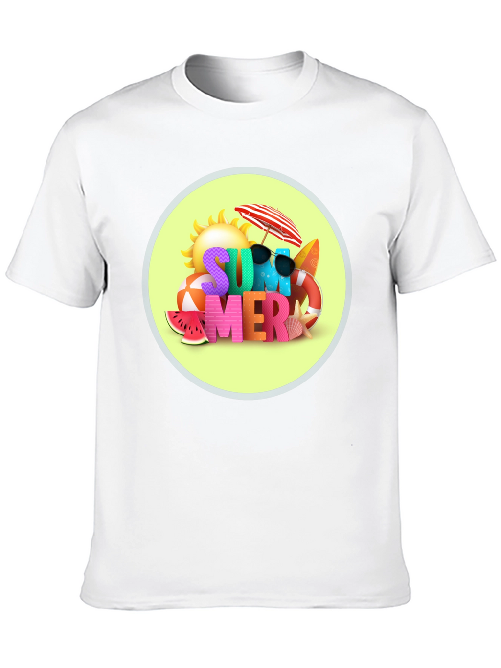 Summer Vibes Black T-Shirt
