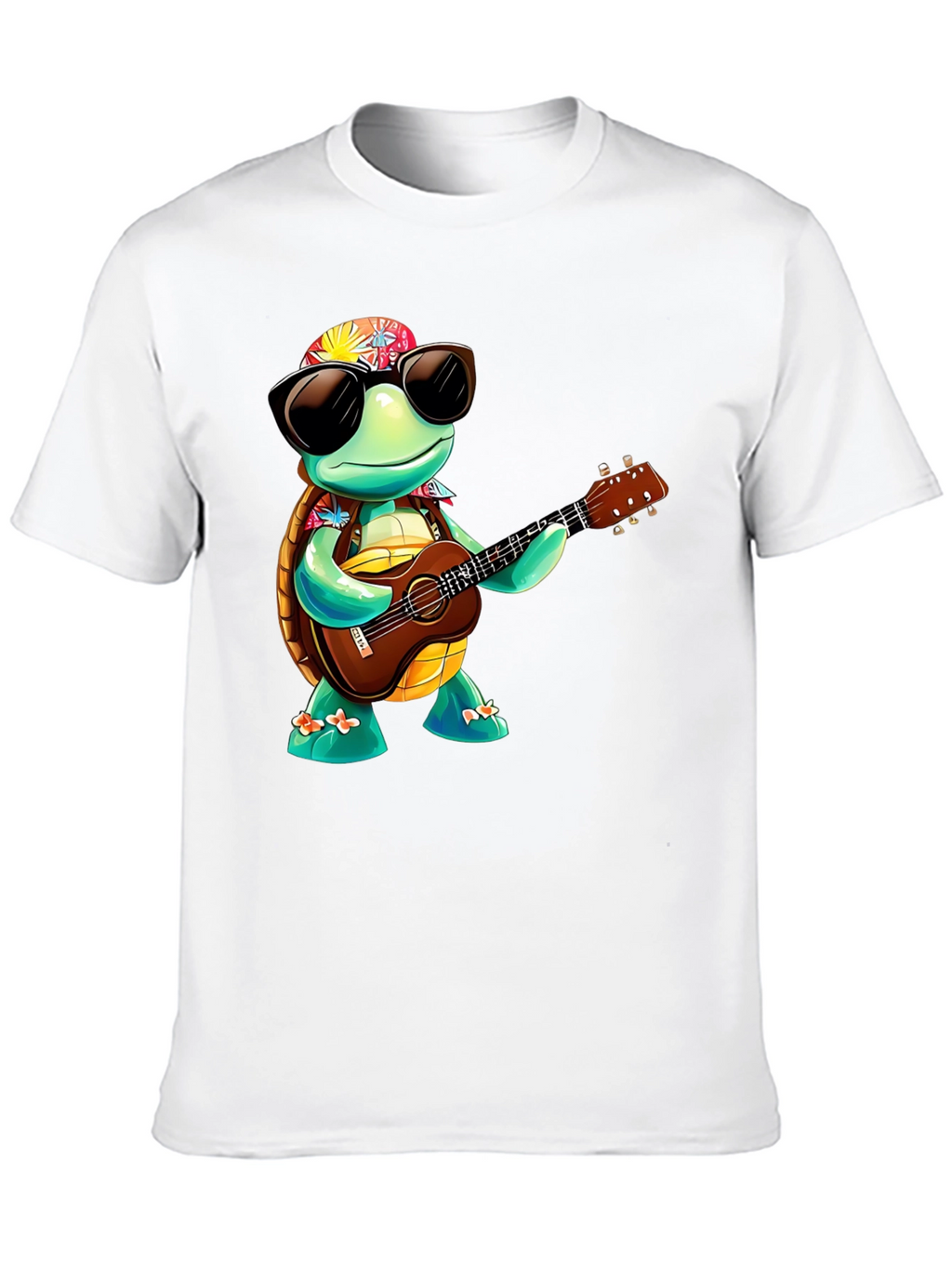 Turtle Hawaiian Guitar T-Shirt