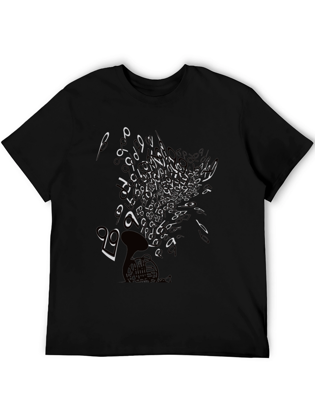 Musical Note T-Shirt - Black Graphic Tee
