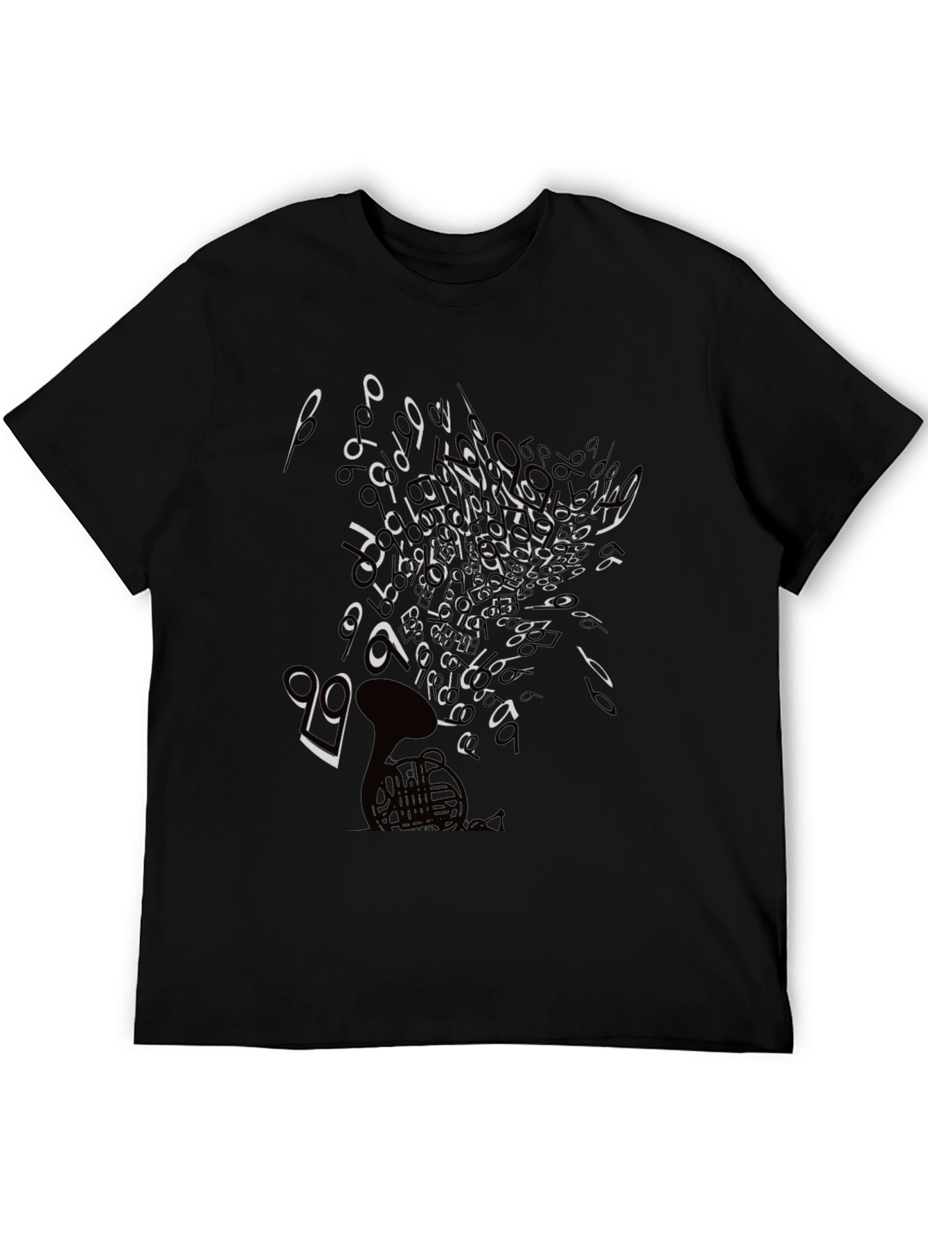 Musical Note T-Shirt - Black Graphic Tee