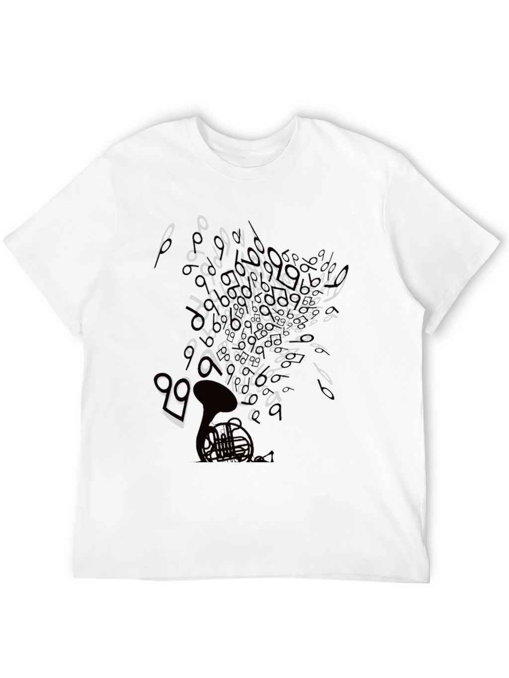 Musical Note T-Shirt - Black Graphic Tee