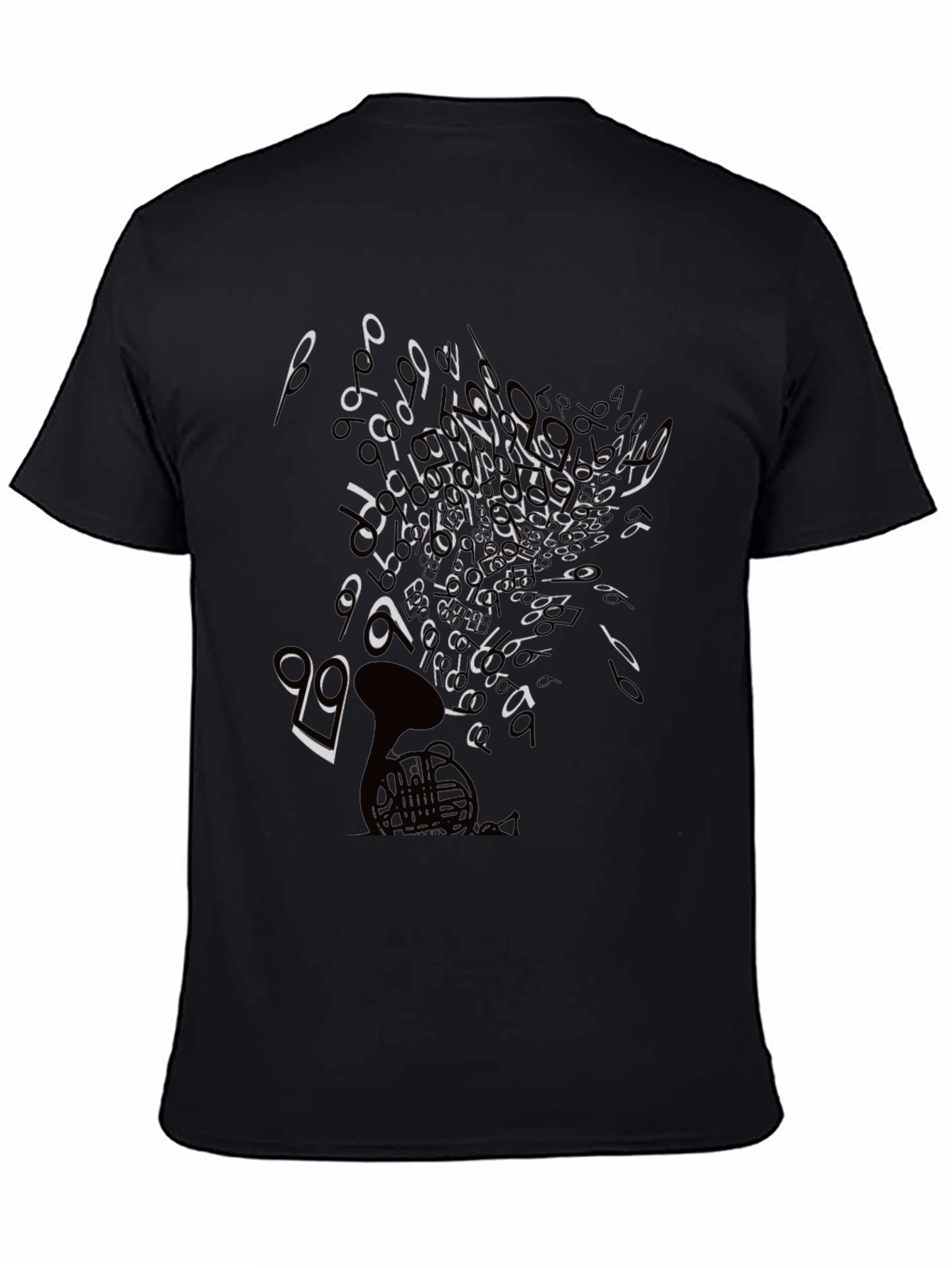 Musical Note T-Shirt - Black Graphic Tee