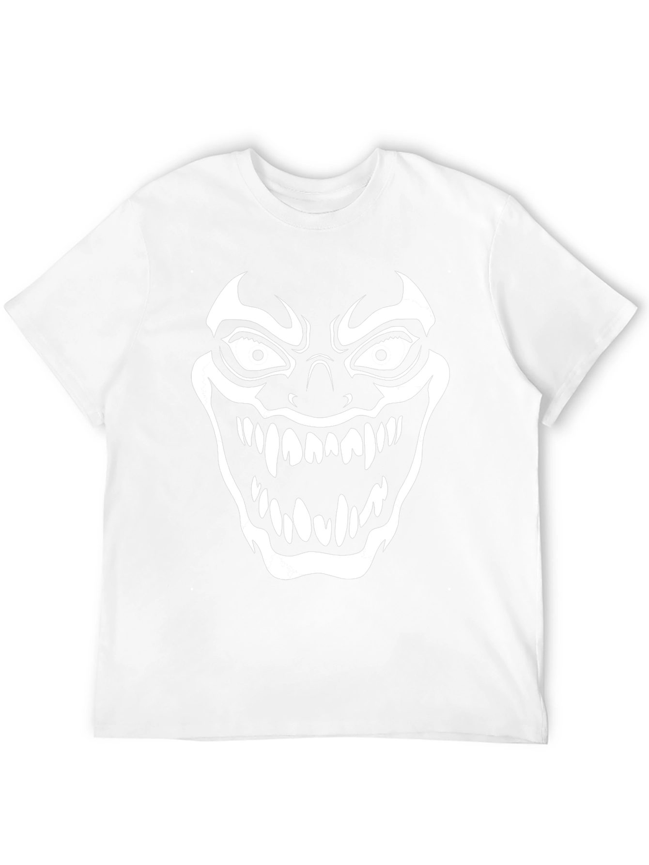 Scary Clown Face Graphic Print T-Shirt