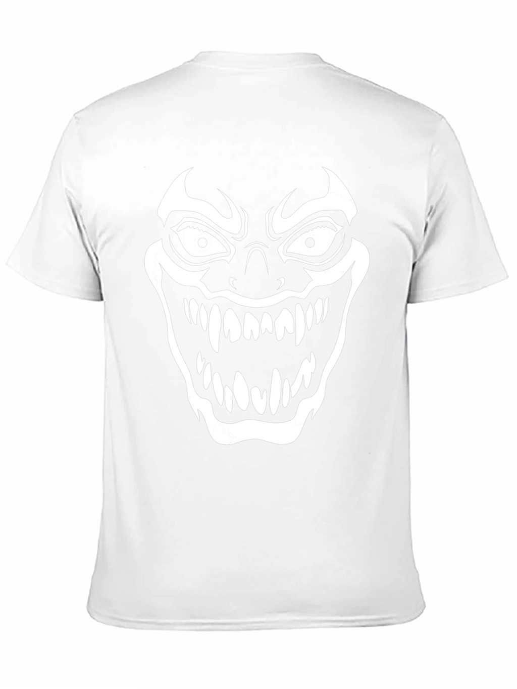 Scary Clown Face Graphic Print T-Shirt