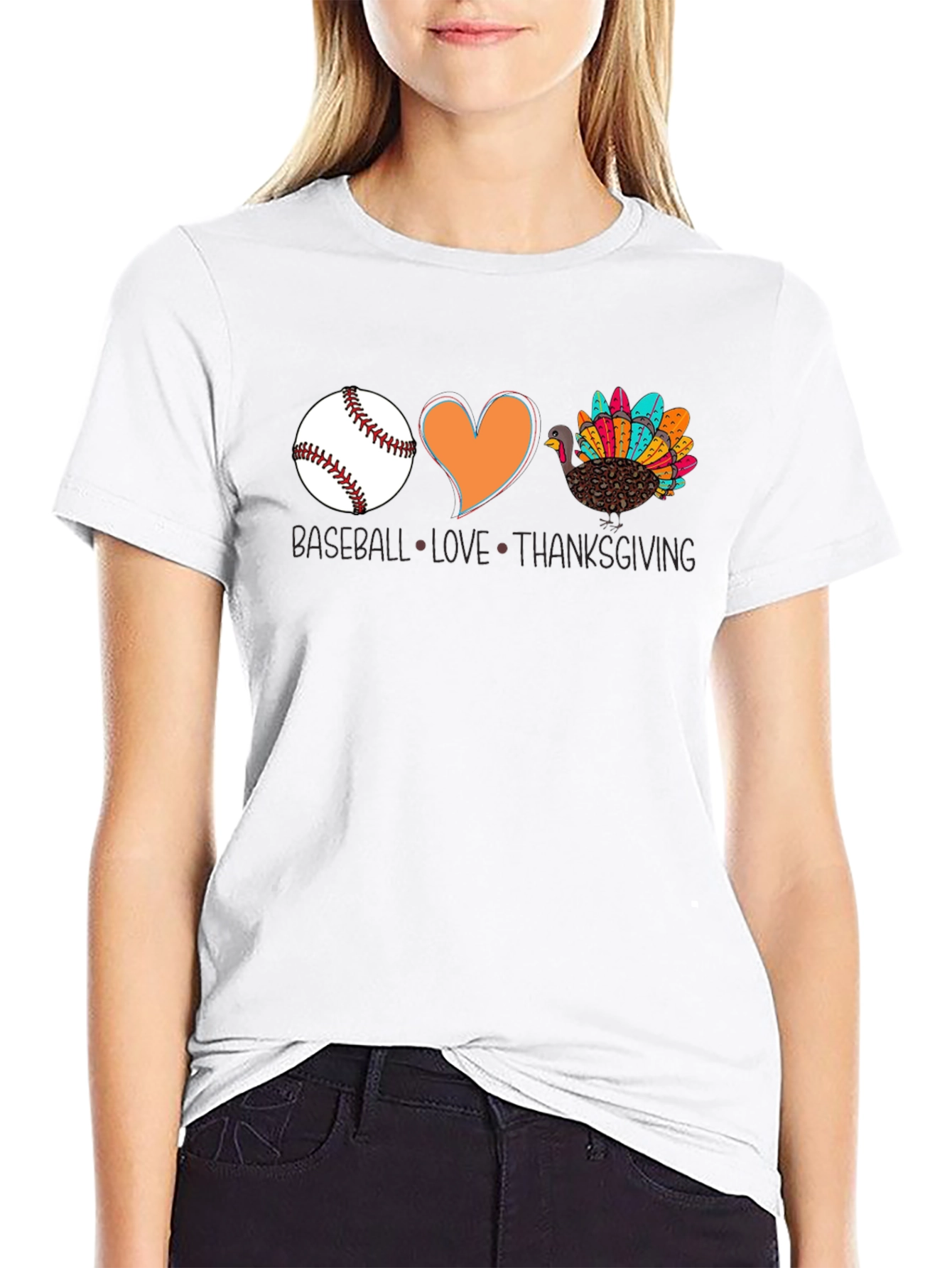 Baseball Love Thanksgiving T-Shirt