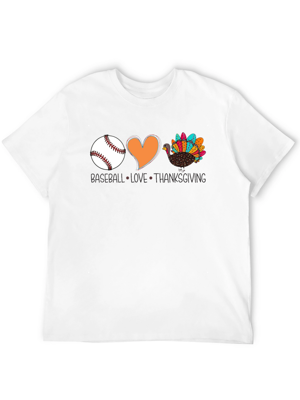 Baseball Love Thanksgiving T-Shirt