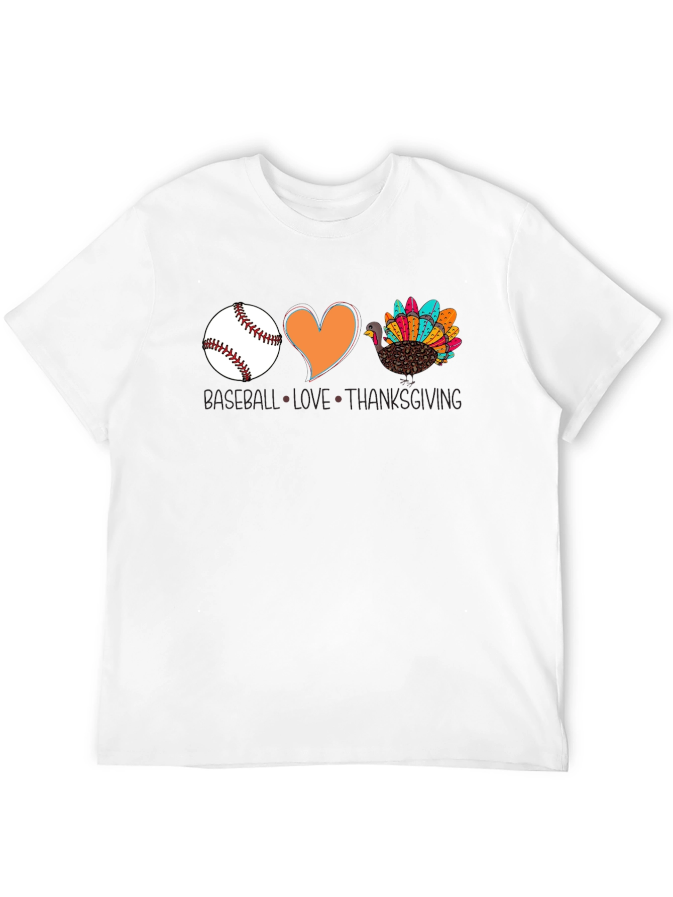 Baseball Love Thanksgiving T-Shirt