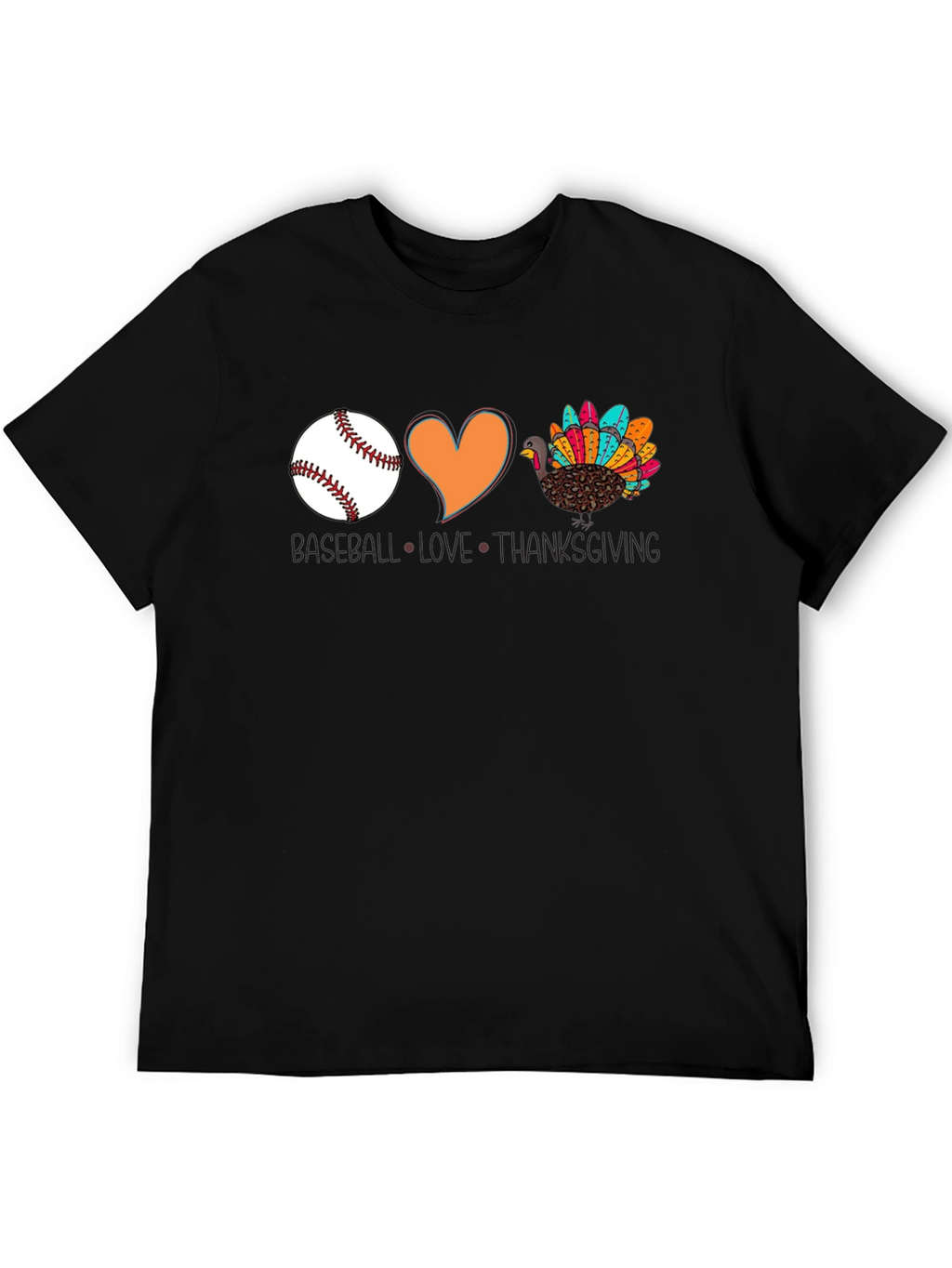 Baseball Love Thanksgiving T-Shirt