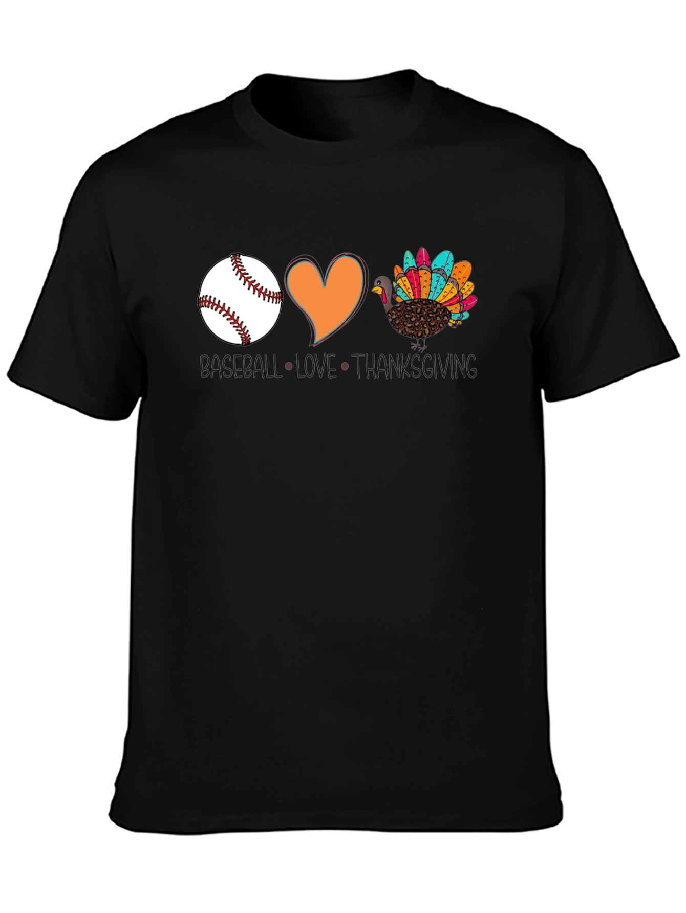 Baseball Love Thanksgiving T-Shirt