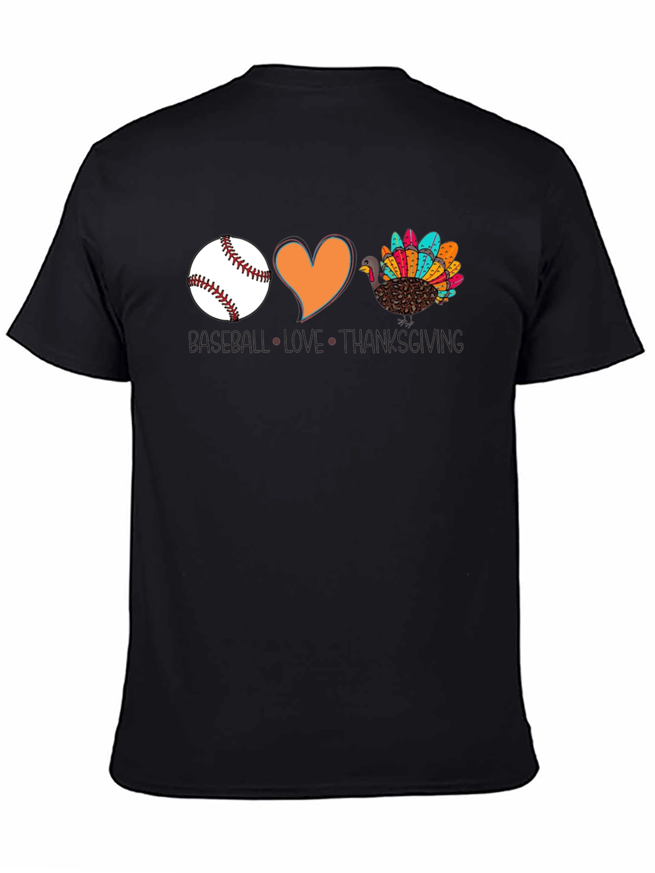 Baseball Love Thanksgiving T-Shirt