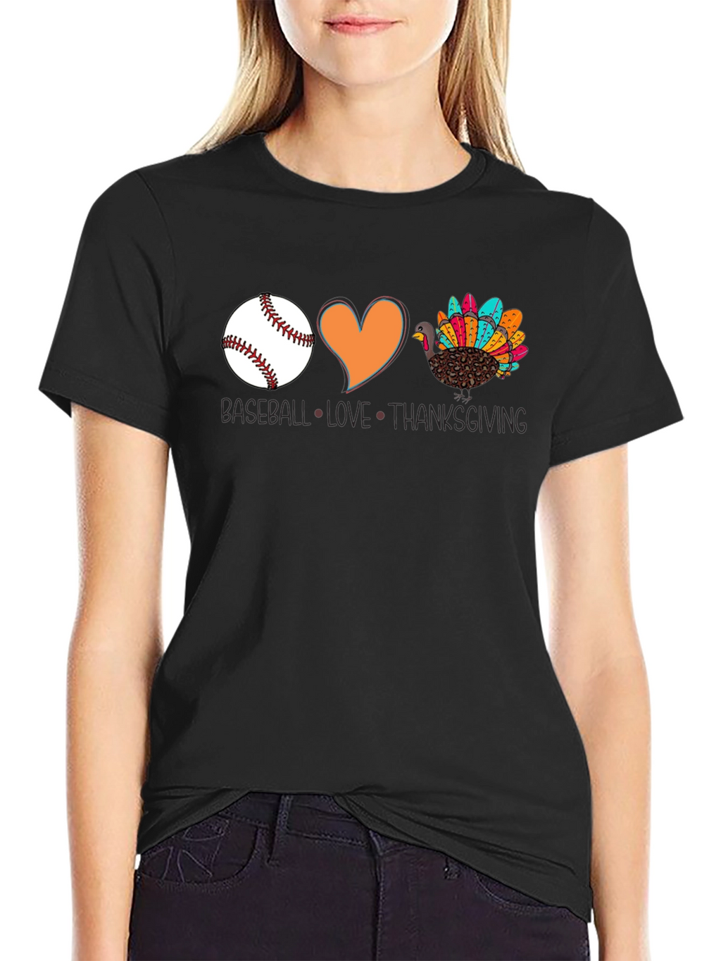 Baseball Love Thanksgiving T-Shirt